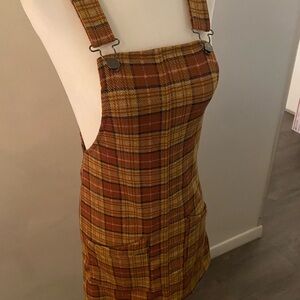 Plaid Pinafore Dress